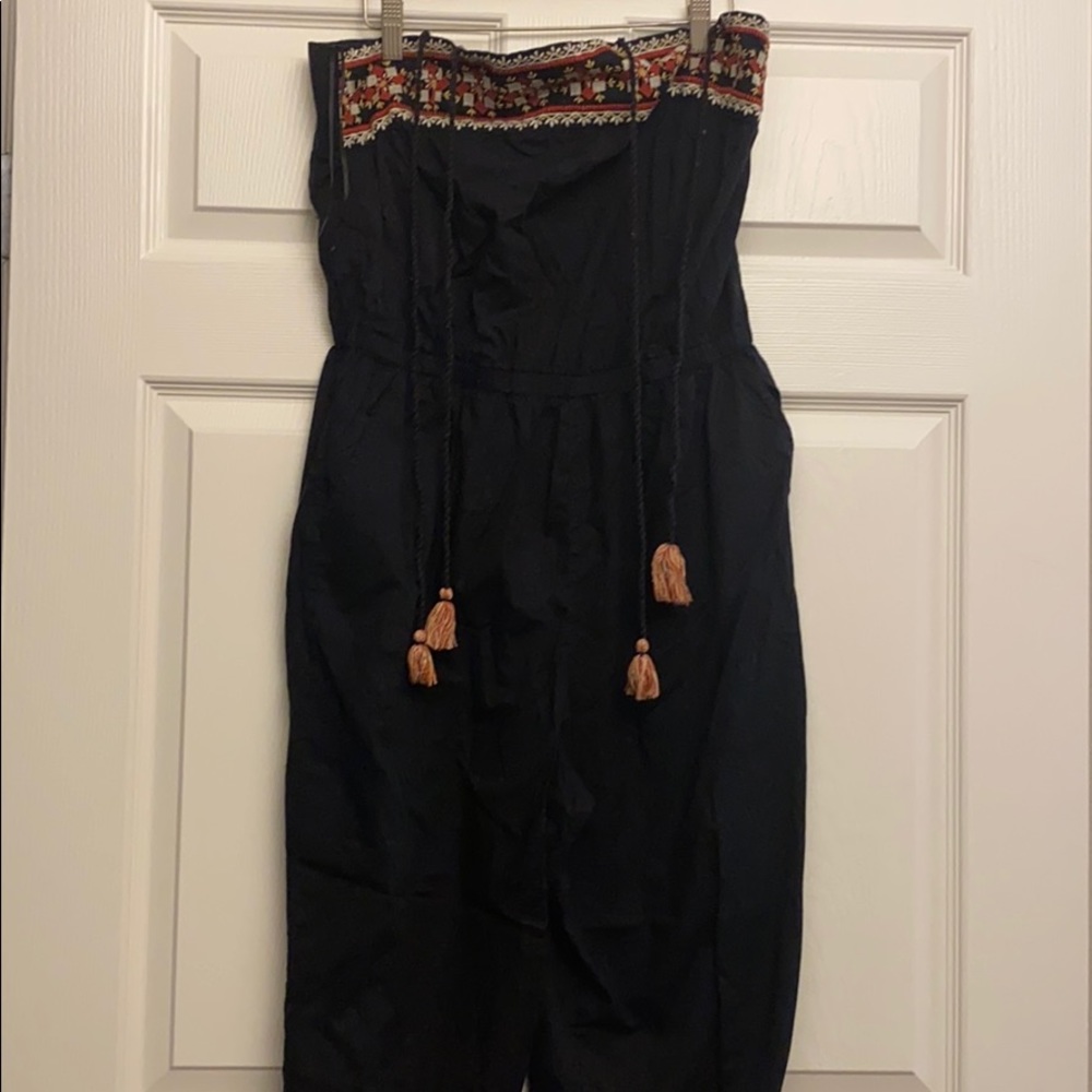 Body Suit- tie Straps- Stretch waist band